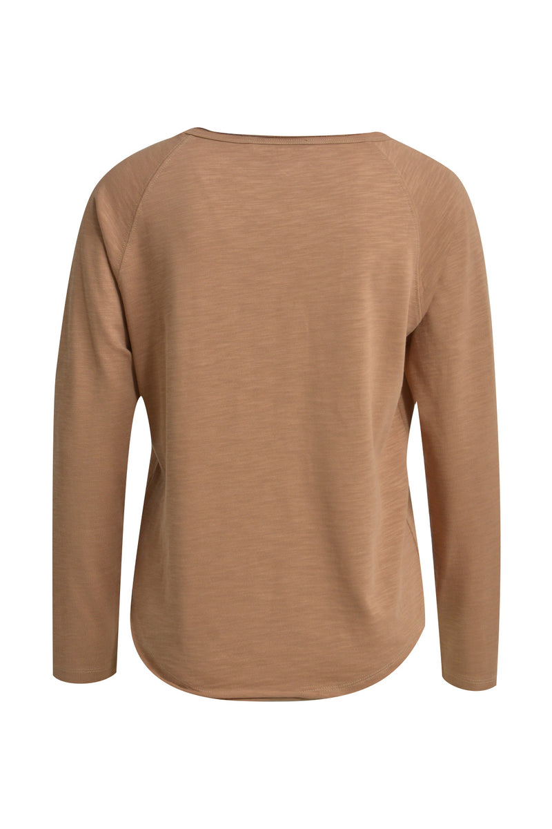 Smith & Soul, Langarmshirt, unifarben, Baumwolle, Rundhalsausschnitt