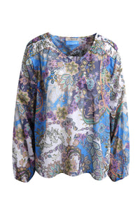 Smith & Soul Bluse saphire print