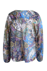 Smith & Soul Bluse saphire print