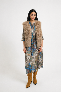 Smith & Soul Kleid saphire print