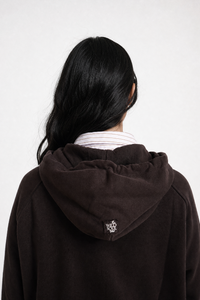 Smith & Soul Oversize Sweatjacke dark choc