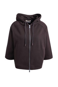 Smith & Soul Oversize Sweatjacke dark choc