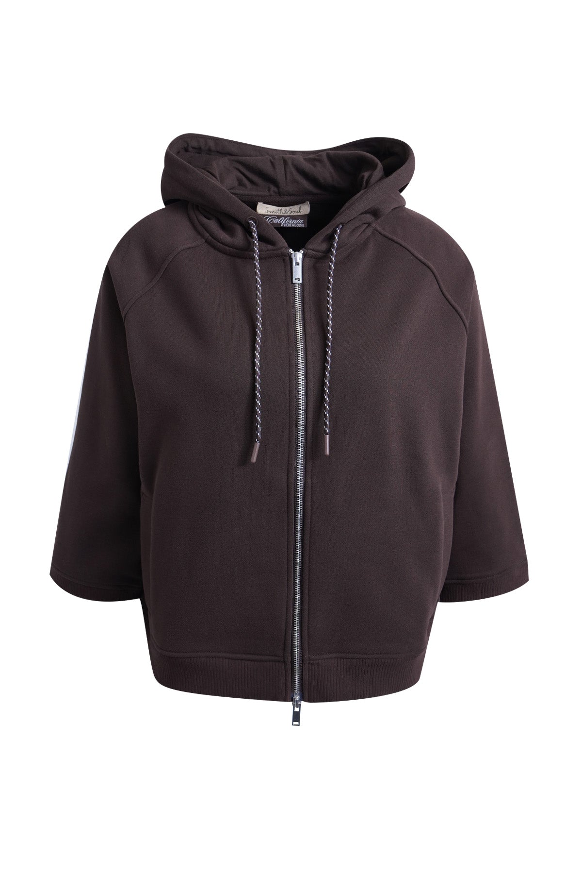 Smith & Soul Oversize Sweatjacke dark choc
