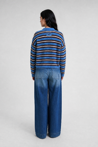 Smith & Soul Striped Pullover saphire print