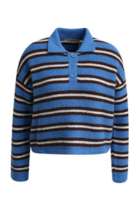 Smith & Soul Striped Pullover saphire print