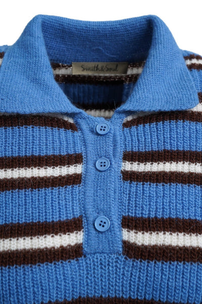 Smith & Soul Striped Pullover saphire print
