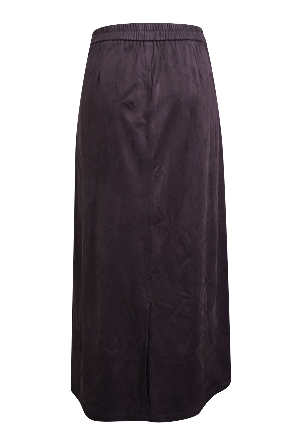 Smith & Soul Rock Kunstwildleder dark choc, dunkelbraun, wadenlang, elastischer Bund