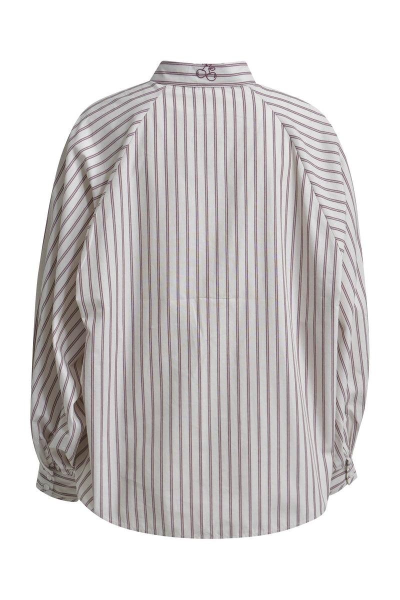 Smith & Soul Bluse gestreift bordeaux print