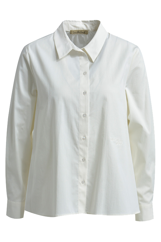 Smith & Soul Bluse, cream white, off-white, unifarben, klassisch