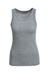 Smith & Soul Rib Tanktop ärmellos, grey melange, grau, unifarben