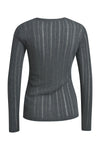 Smith & Soul Fancy Rib Longsleeve anthrazit melange