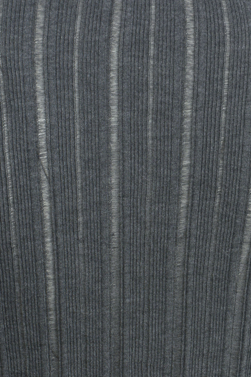 Smith & Soul Fancy Rib Longsleeve anthrazit melange