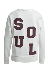 Smith & Soul Sweatshirt Backpatch cream white