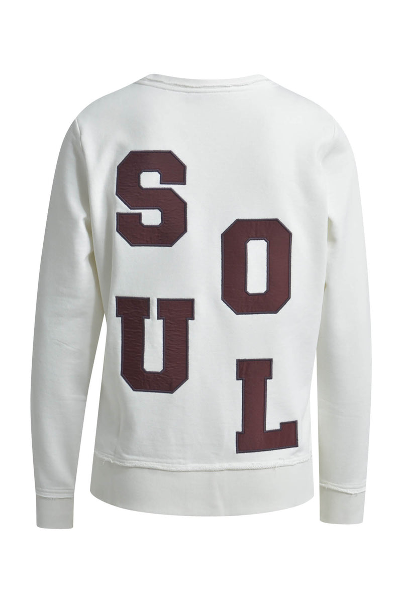Smith & Soul Sweatshirt Backpatch cream white