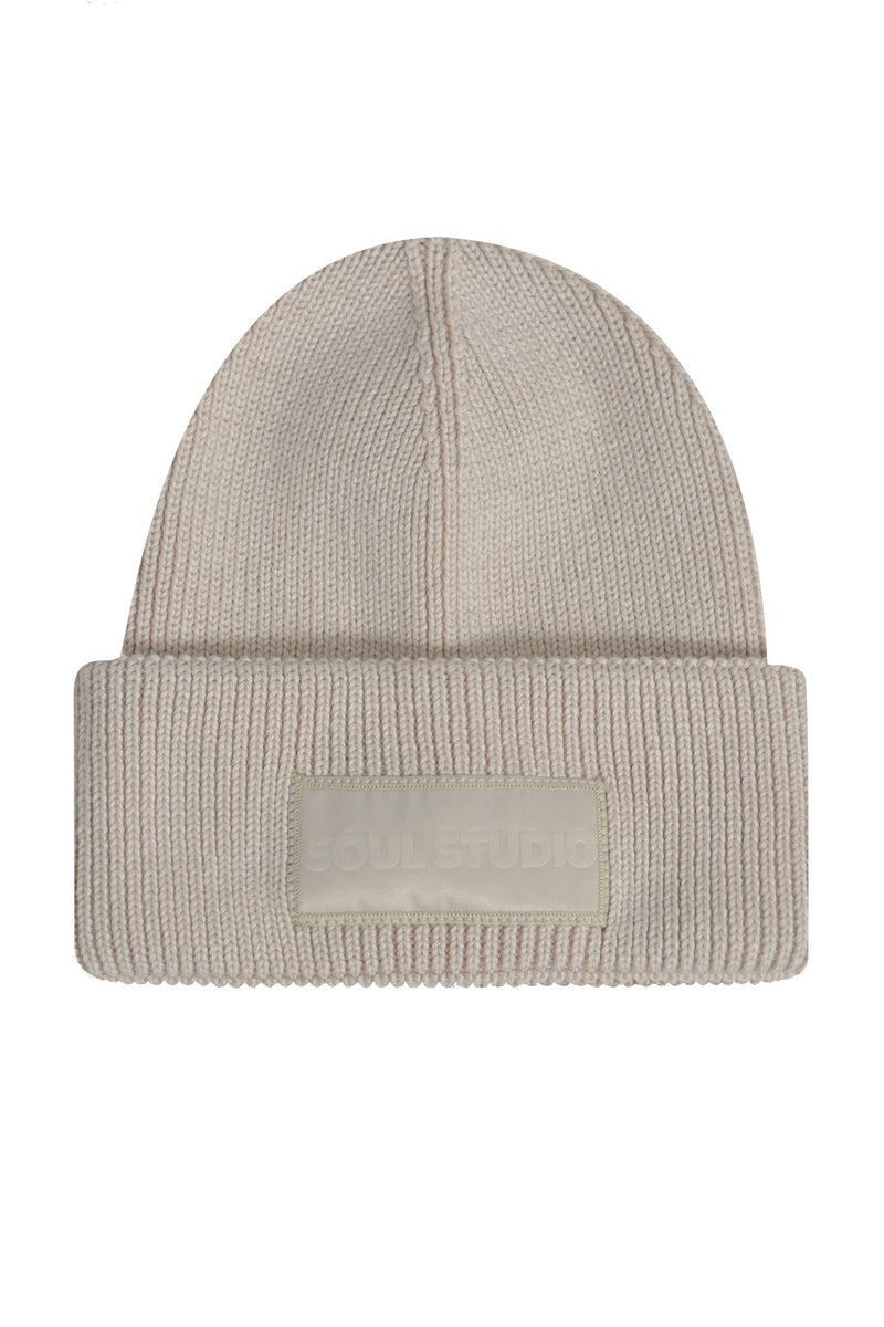 Smith & Soul Mütze, Strickmütze, beige, sand, Umschlag