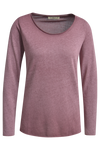 Smith & Soul, Longsleeve, Langarmshirt, Basicshirt, unifarben, bordeaux, Rundhalsausschnitt, 