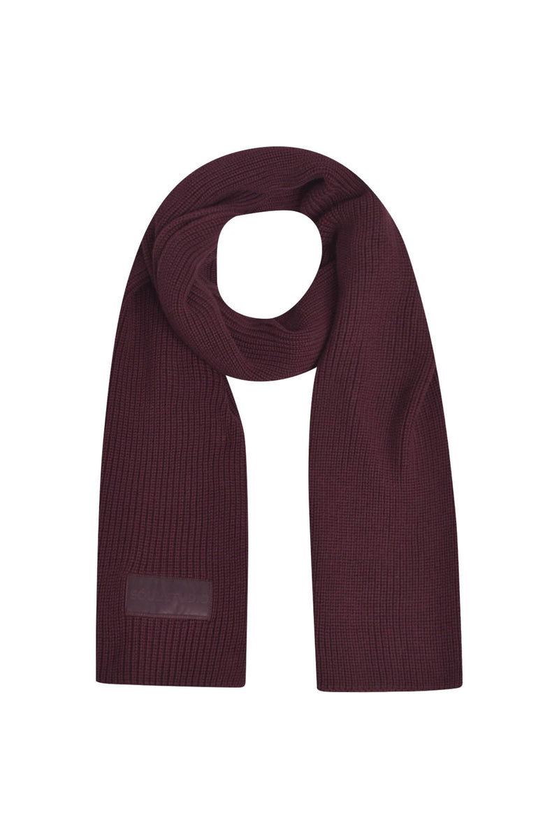 Smith & Soul Schal, Strickschal, bordeaux, dunkelrot, weinrot