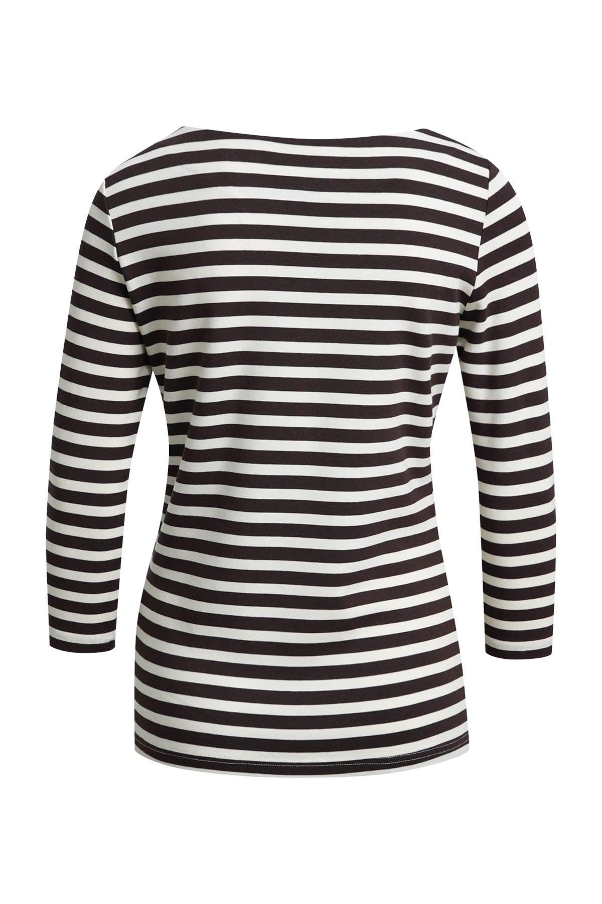Smith & Soul Shirt gestreift dark choc