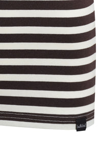 Smith & Soul Shirt gestreift dark choc