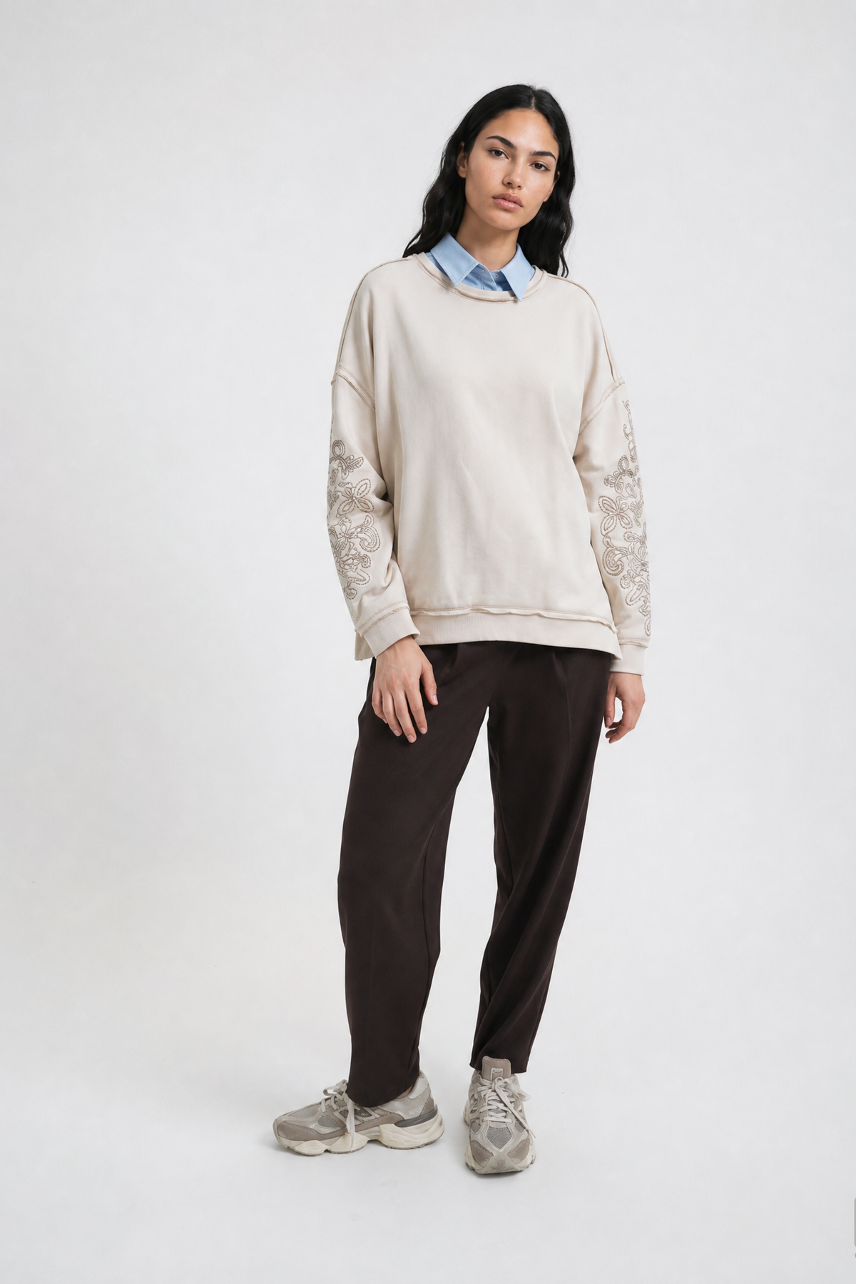 Smith & Soul Oversize Sweatshirt oat milk