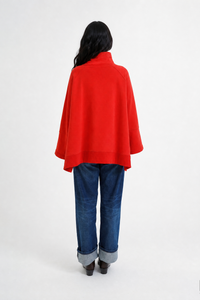 Smith & Soul Oversize Sweatshirt Cape love/rot