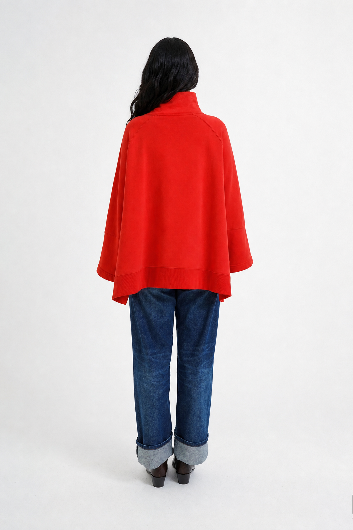Smith & Soul Oversize Sweatshirt Cape love/rot