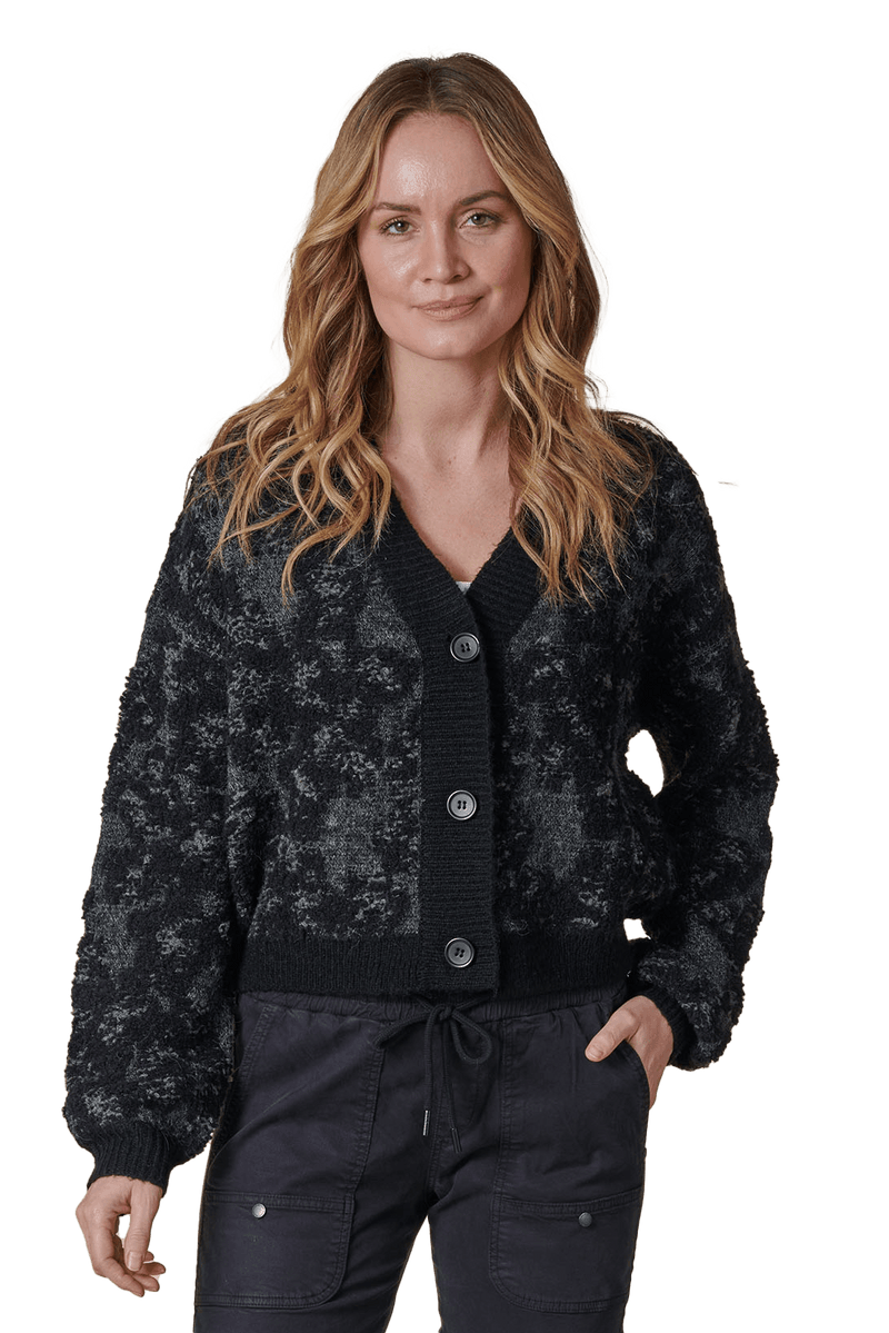 Zhrill Strickjacke Gloria Abstract jet black