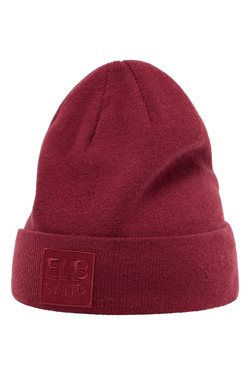 Elbsand Mütze/Beanie Bea ruby, rot
