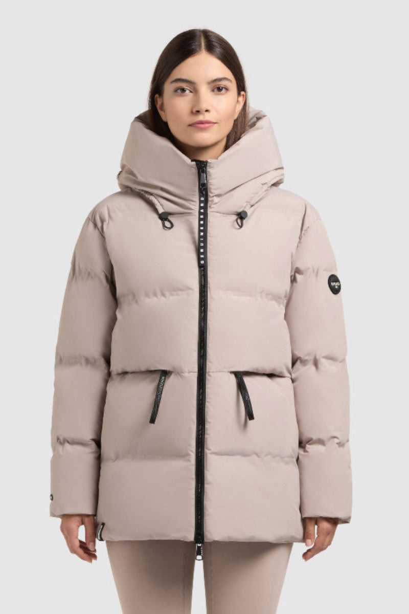 Khujo Steppjacke Ellis2 dusty beige, Jacke, Winterjacke, Kapuze