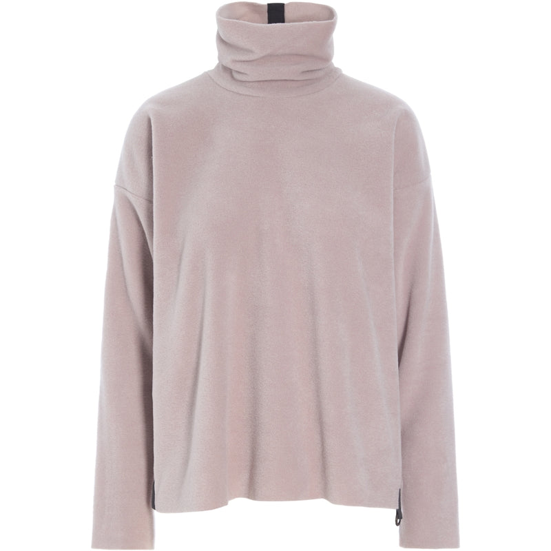 Henriette Steffensen Fleecepullover, Rollkragen, high neck, nude, rosé