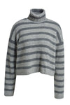 Smith & Soul Rollkragenpullover anthrazit mel. print