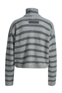 Smith & Soul Rollkragenpullover anthrazit mel. print