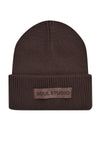 Smith & Soul Mütze, Strickmütze, choco, braun, Umschlag, Soul Studio