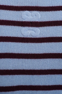 Smith & Soul Striped Pullover plum print