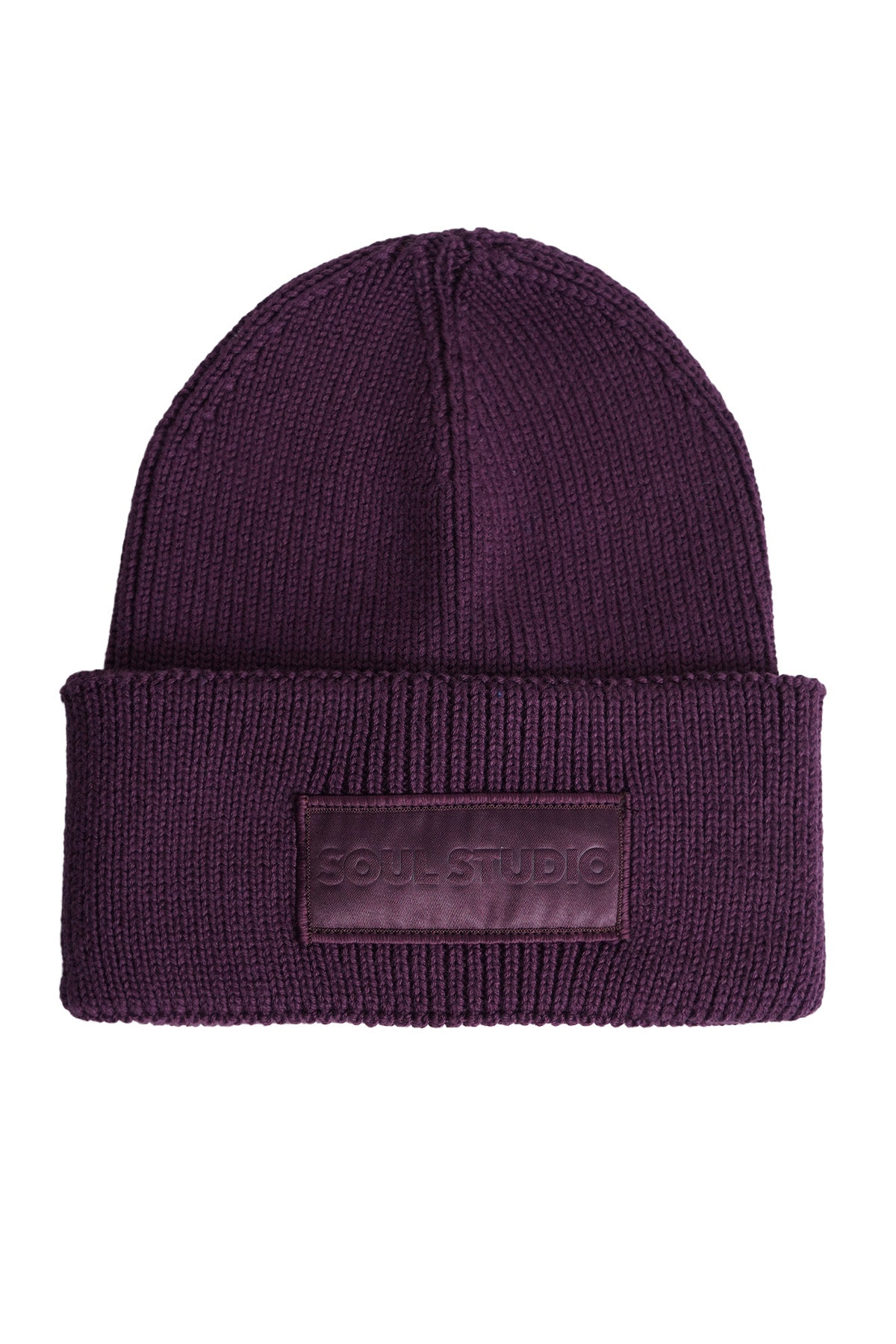 Smith & Soul Strickmütze plum, lila, Mütze, Umschlag, Beanie