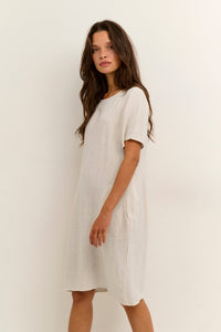 Kaffe Leinenkleid KAliny light sand