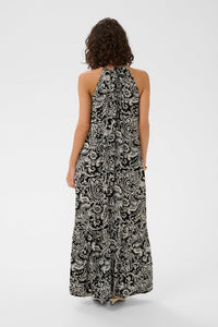 Kaffe Kleid KAbella black chalk paisley