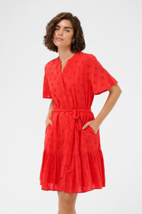 Kaffe Kleid KAfiona poppy red