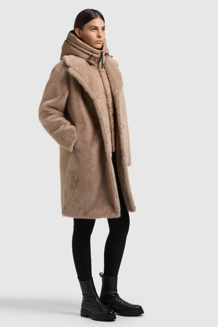 Khujo Teddymantel Fiza beige
