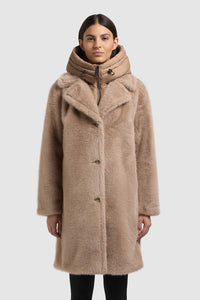 Khujo Teddymantel Fiza beige