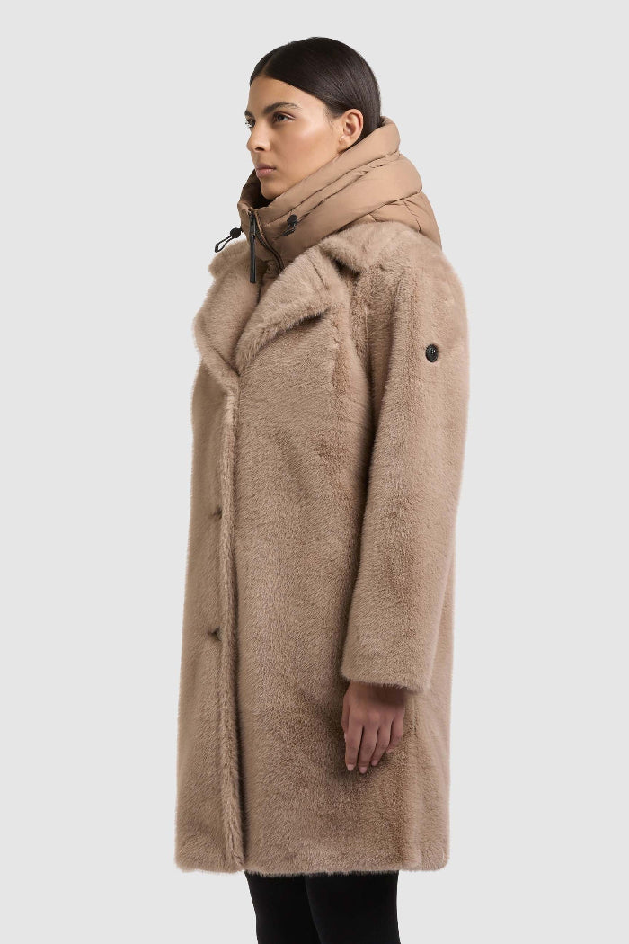 Khujo Teddymantel Fiza beige