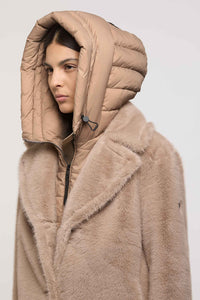 Khujo Teddymantel Fiza beige
