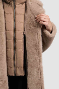 Khujo Teddymantel Fiza beige