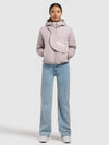 Khujo Jacke Shelly, Windjacke, Übergangsjacke, Blouson mit Kapuze, pal-lil, rosé