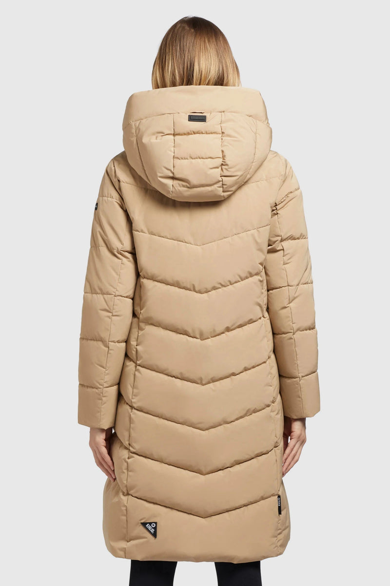 Khujo Steppmantel Mikia2 beige/tao-san