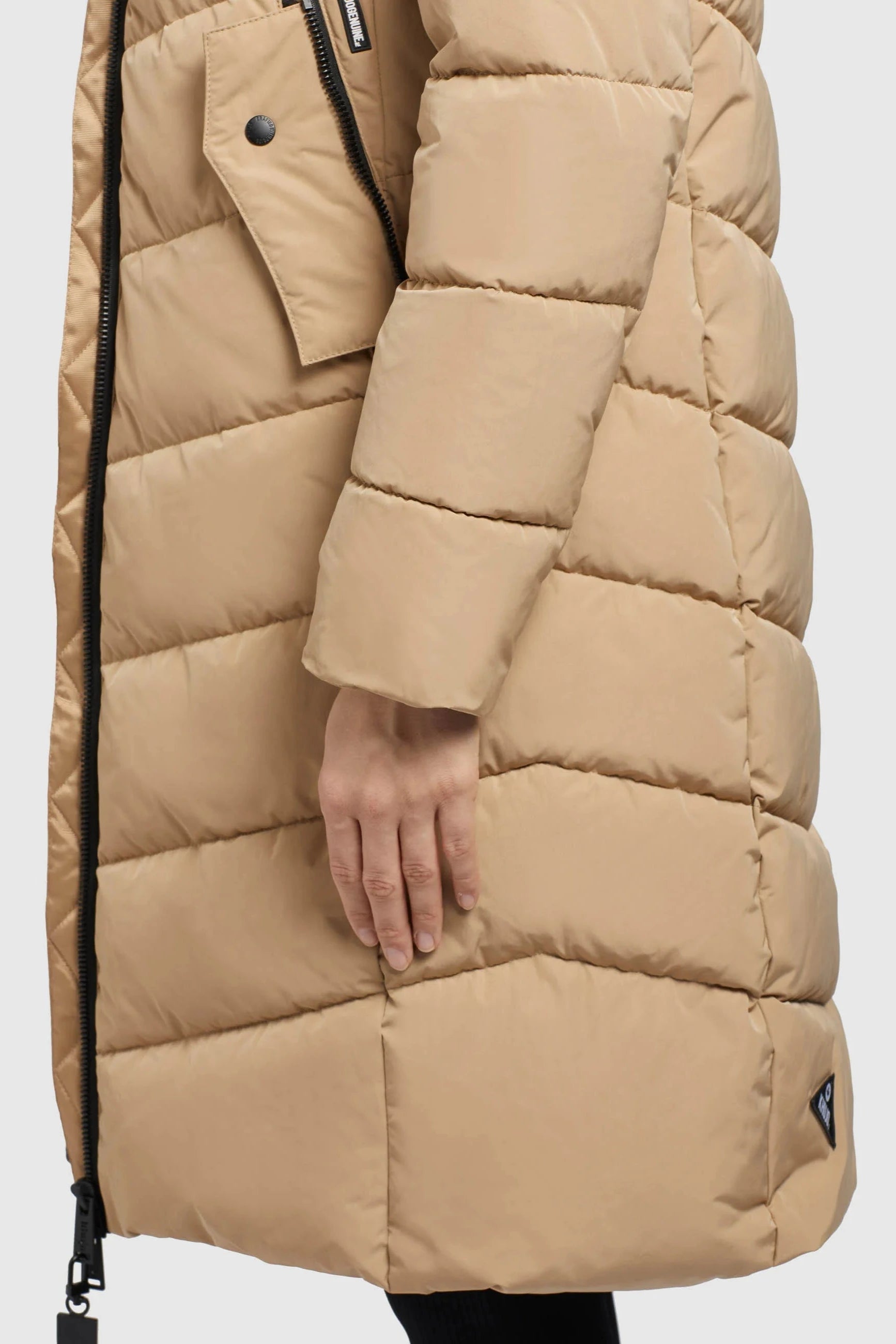 Khujo Steppmantel Mikia2 beige/tao-san