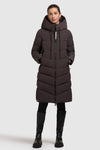 Khujo Steppmantel Mikia3 moody plum, Mantel, Wintermantel, Kapuze