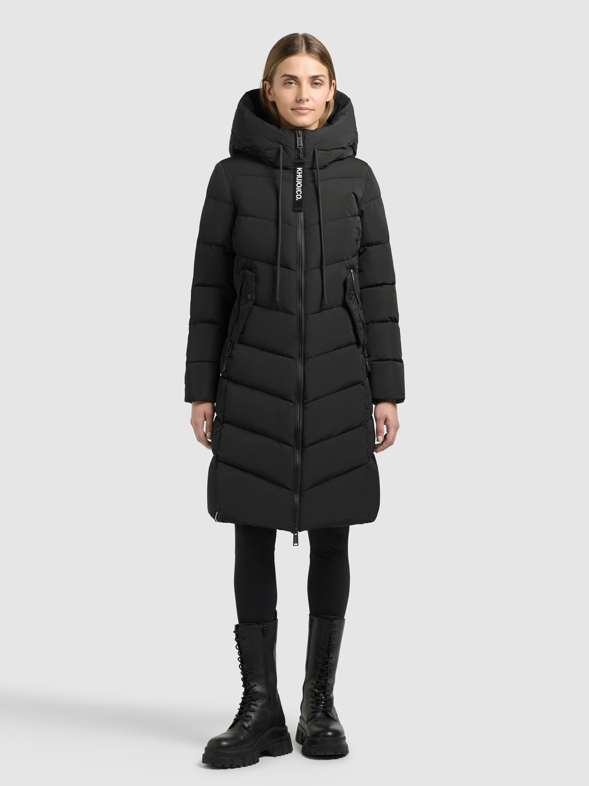 Khujo Steppmantel Mikia4 black/schwarz