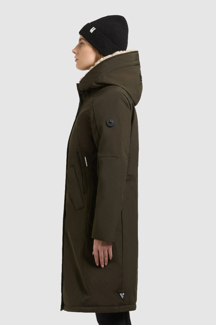 Khujo Mantel/Parka Ciela park green