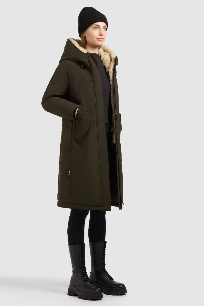 Khujo Mantel/Parka Ciela park green